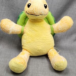 Build-A-Bear Yellow Sea Marine Turtle 17" Plush Green Removable Shell